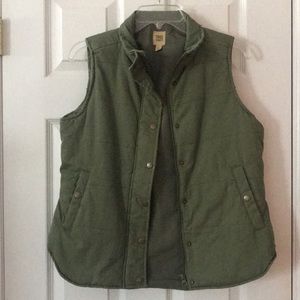 -New- Lined Super Cute Army Green Vest